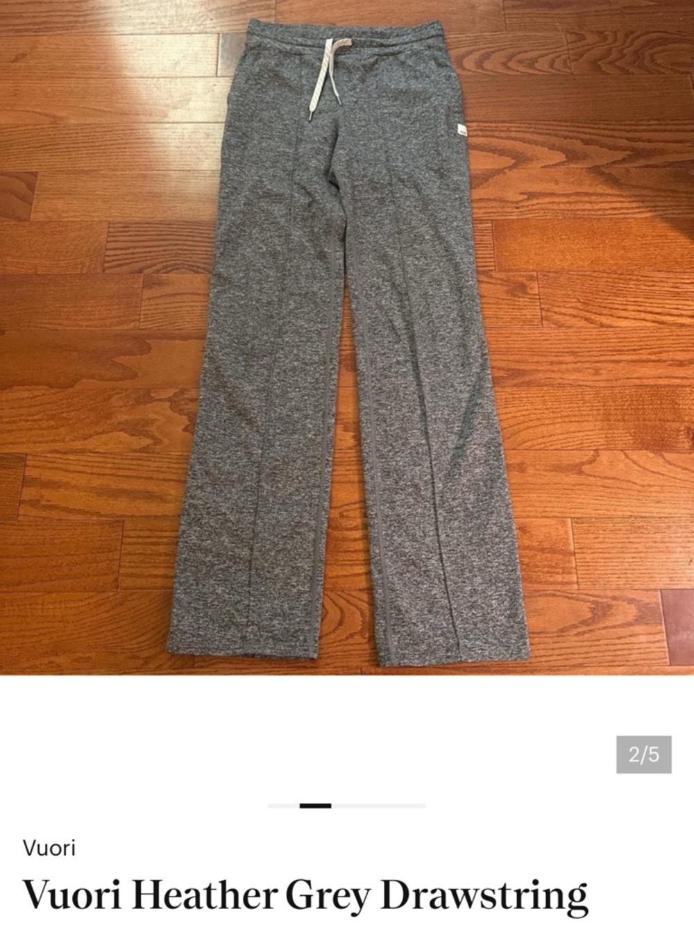 Vuori Grey Heather Drawstring Lounge Pants